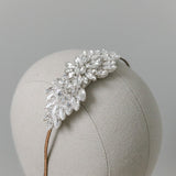 Arabella Silver Crystal Vintage Wedding Headband