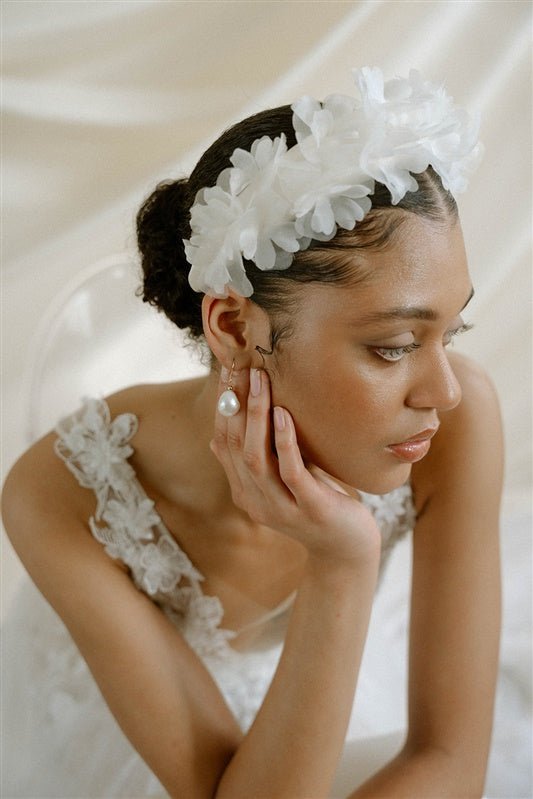 ivory headpiece