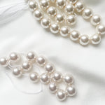 Colour choice for pearl hair pins - warm ivory pictured top and pale ivory pictured bottom