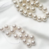 Colour choice for pearl hair pins - warm ivory pictured top and pale ivory pictured bottom
