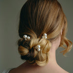 Ivory Cluster Pearl Hair Pins Set