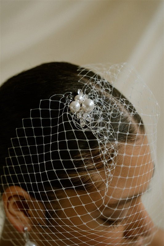 Portia Pearl and Crystal Vintage Style Hair Pin