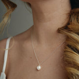 Lucy baroque pearl silver necklace