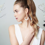 Swarovski Pearl chandelier earrings Mona by Debbie Carlisle