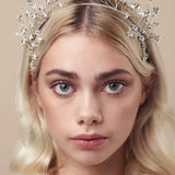 Star crown in silver with 4 matching hairpins - Starlet