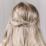 Crystal and pearl bridal wedding hair vine - Thea