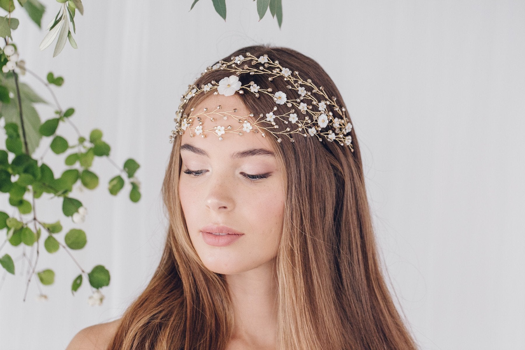 Katya Statement Floral Boho Hair Vine