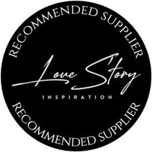 Logo says 'Love Story Inspiration Recommended Supplier'