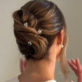 Crystal Hair Pins Trio Set Silver | Anya | Debbie Carlisle