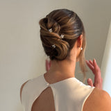 Crystal Hair Pins Trio Set Silver | Anya | Debbie Carlisle