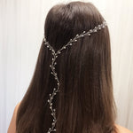 silver and pearl 'Y' hairvine Amy