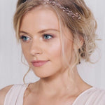 Rose gold crystal bridal hairvine 