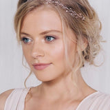 Rose gold crystal bridal hairvine 
