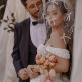 Bow Blusher Birdcage Micro Veil | Kat | Debbie Carlisle