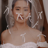 Bow Blusher Birdcage Micro Veil | Kat | Debbie Carlisle