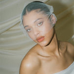 Dita Sheer Tulle Ivory Birdcage Veil With Face-Framing Crystals