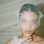 Dita Sheer Tulle Ivory Birdcage Veil With Face-Framing Crystals