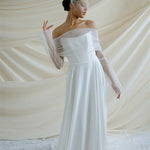Dita Sheer Tulle Ivory Birdcage Veil With Face-Framing Crystals