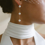 Dora Vegan Pearl Medium Drop Earrings