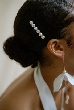 Dotty Ivory Small Slim Pearl Comb