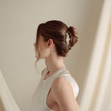 Crystal & Vegan Pearl Cluster Hair Comb | Elsa | Debbie Carlisle
