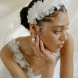 Florence Ivory Silk Flower Wedding Headband