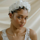 Florence Ivory Silk Flower Wedding Headband