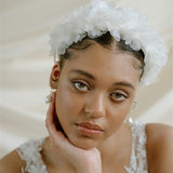 Florence Ivory Silk Flower Wedding Headband