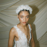 Florence Ivory Silk Flower Wedding Headband
