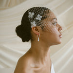 Florrie Ivory Couture Silk Flower Hair Pins