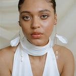 Francis Statement Long Drop Flower Earrings