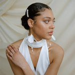Francis Statement Long Drop Flower Earrings