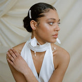 Francis Statement Long Drop Flower Earrings