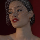 Merry Widow Crystal Birdcage Veil | Ellis | Debbie Carlisle