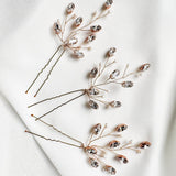 Maisie Botanical Branch Hairpin - Sample Sale - Rose Gold
