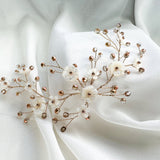 Ariel Floral Crystal Wedding Hairvine - Sample Sale