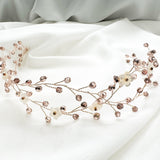 Rose Gold Anastasia Boho Intertwined Hair Vine - Sample Sale