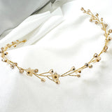 Gold Isabella Rustic Boho Flower Hair Vine - Sample Sale