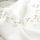 Celeste Silver Pearl cluster wedding headband - Sample Sale