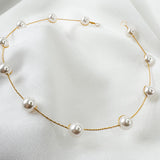 Gold Prue Simple Pearl Headband - Sample Sale
