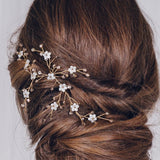 Rose Gold Ivy Floral Hair Vine - Sample Sale