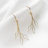 Liv delicate gold wire leaf earrings debbiecarlisle.com £25 (3)