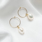 Lucy baroque pearl earring hoops gold debbiecarlisle.com £40 (3)