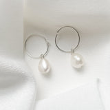 Lucy baroque pearl earring hoops silver debbiecarlisle.com £40 (3)