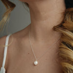  Lucy baroque pearl silver necklace 