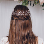 Large leafy crystal wedding hairpin - Maisie - Debbie Carlisle