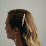 Mona Large Slim Pearl Bridal Comb