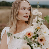 Gold Prue Simple Pearl Headband - Sample Sale