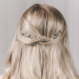 Crystal and pearl bridal wedding hair vine - Thea