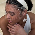 Leena Ivory Birdcage Veil With Face-Framing Crystals